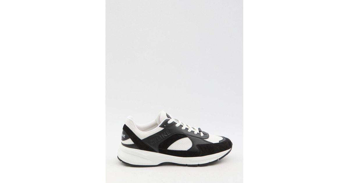 スニーカー CELINE CR-03 SNEAKERS CELINE RUNNER CR-03 LOW LACE-UP SNEAKER IN MESH, SUEDE