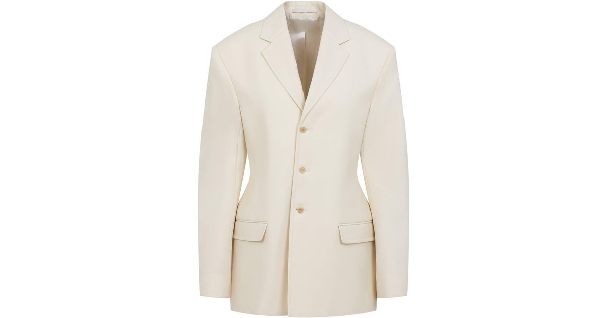 ジャケット CARVEN SS25 JA202-JACKET BLAZER (6251K2106901 1822) Carven Ja202 Jacket Blazer in White | Lyst