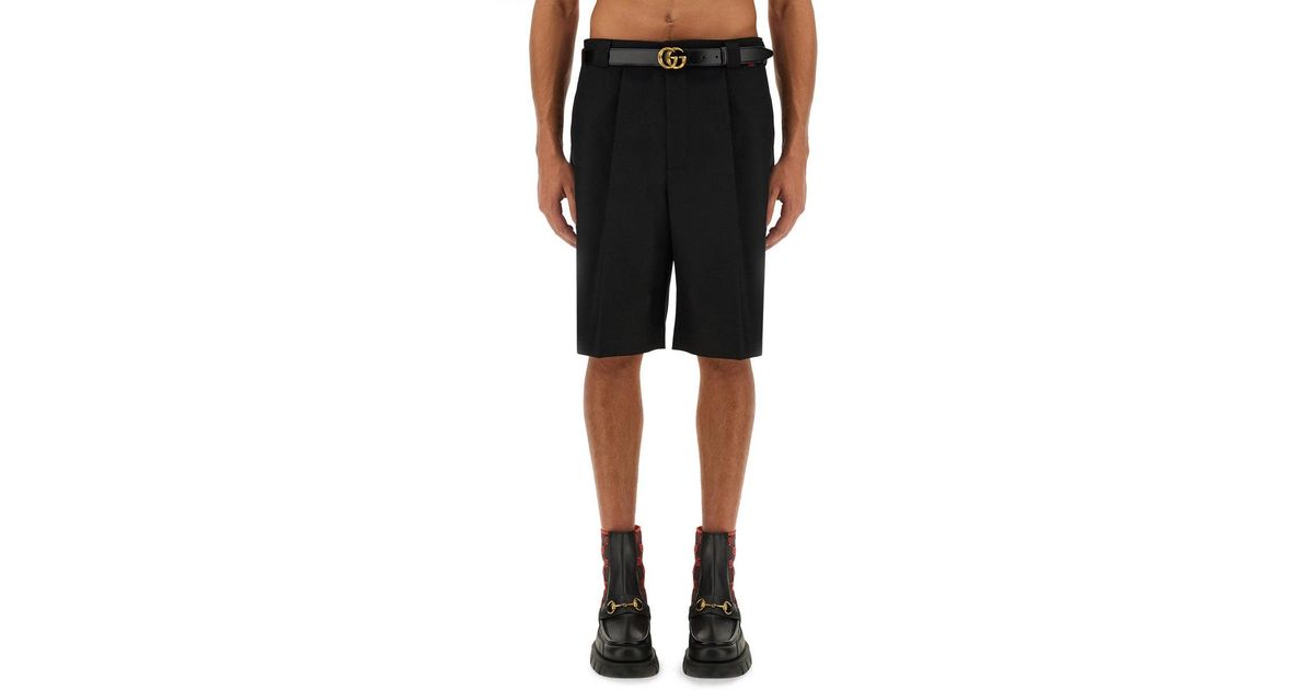 パンツ Gucci Wool Blend Twill Shorts2024-2025AW Gucci Wool Blend