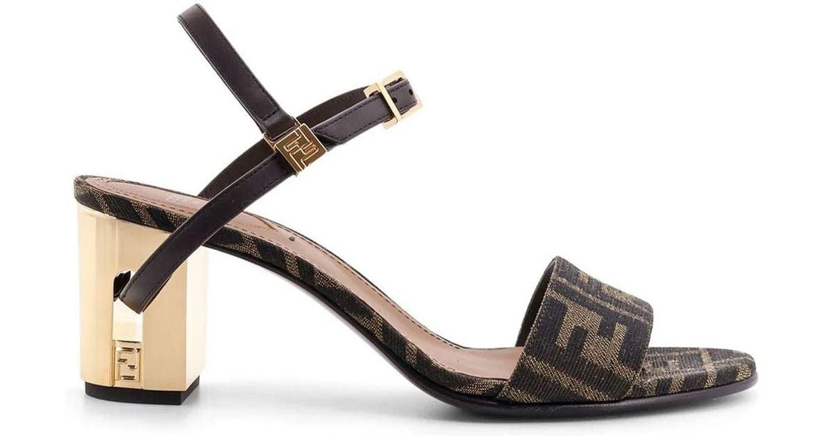 Fendi Delfina サンダル Delfina Fabric Brown | Fendi