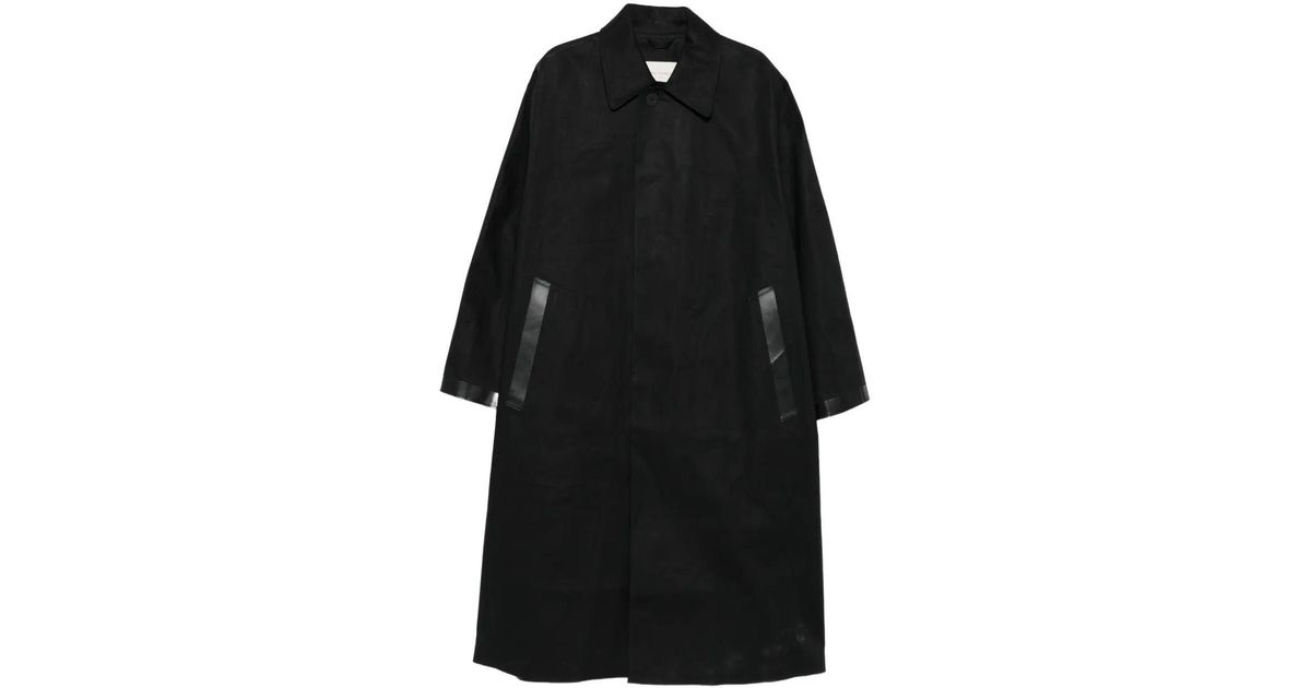 Studio Nicholson Ettrick Cotton Coat in Black for Men | Lyst