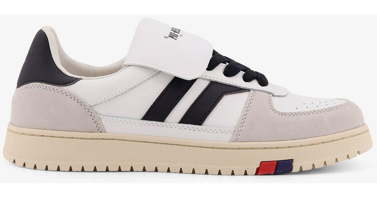 Pro Keds Field-King Low-Top Leather Sneakers in White for