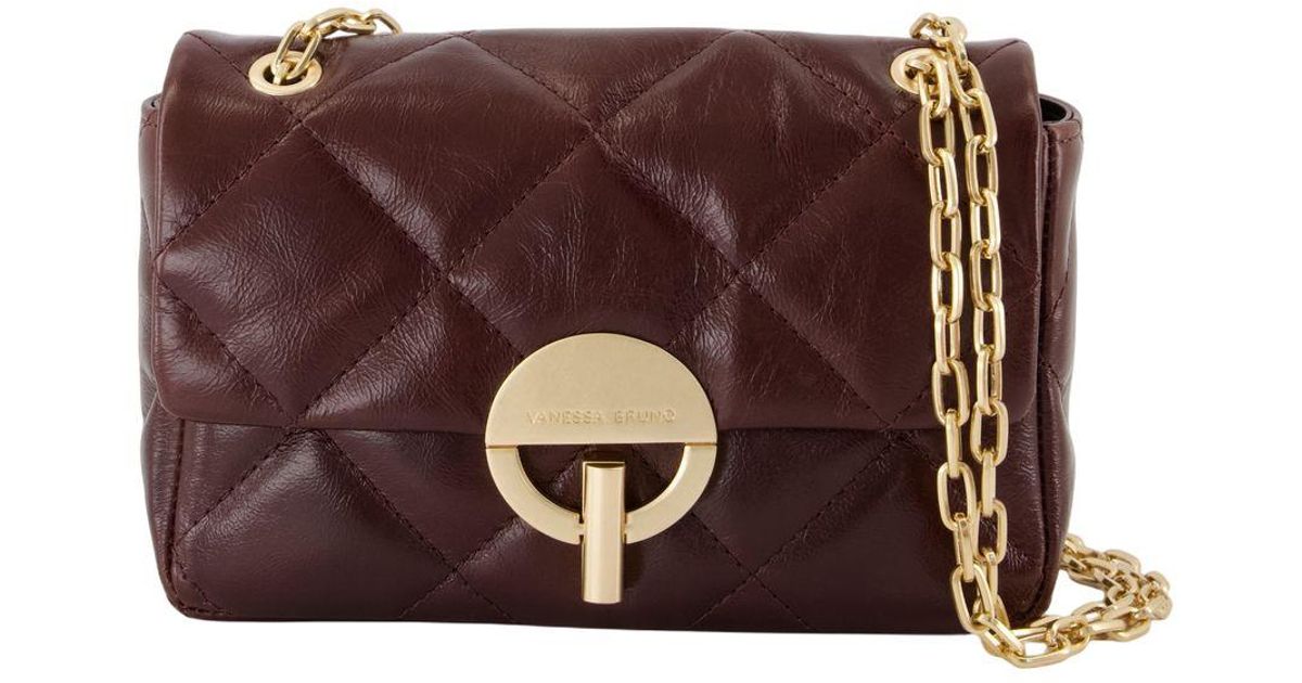 ショルダーバッグ・ポシェット Vanessa Bruno Moon Moyen Crossbody - Leather - Brown Moon Moyen Crossbody - Vanessa Bruno - Leather - Brown