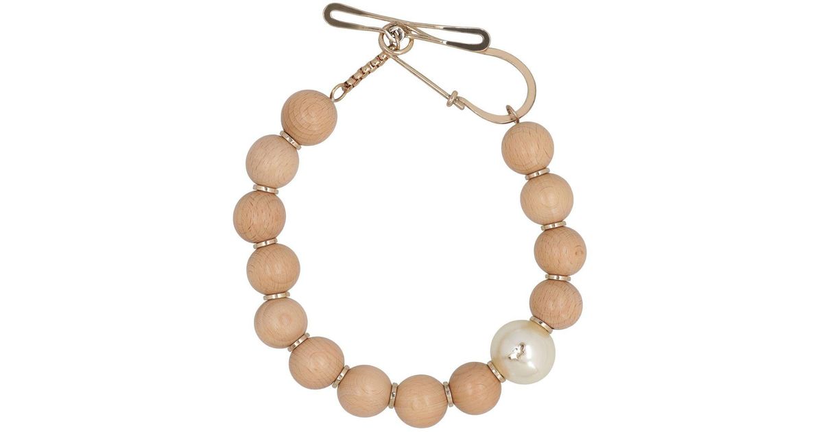 【送料&関税込】Weekend Max Mara Vodka Pendant Choker Wooden choker necklace, natural | Weekend Max Mara