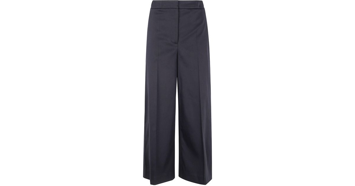 パンツ JOSEPH TEMPLE PANT LIGHT GABARDINE STRETCH (JP001744 0370) Temple Light Gabardine Stretch Trousers in Blue | JOSEPH US