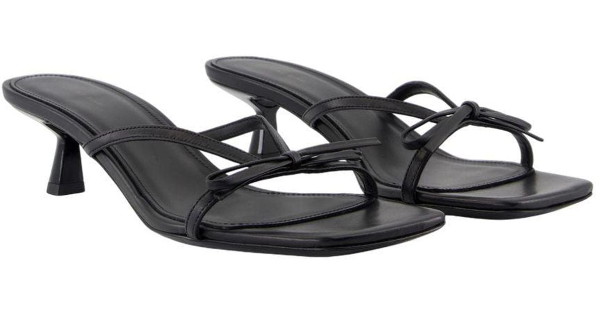 Anine Bing Jackie Sandals in Black | Lyst