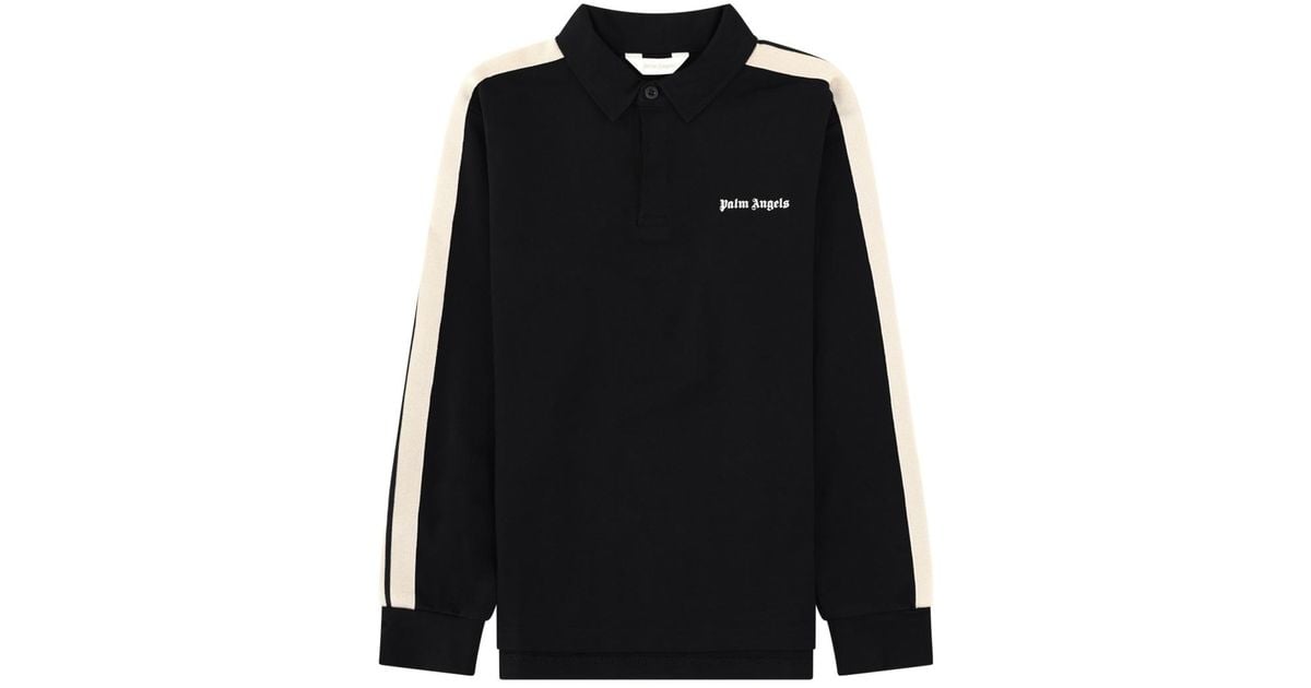 Palm Angels Polo Milan Stitch Boy in Black | Lyst