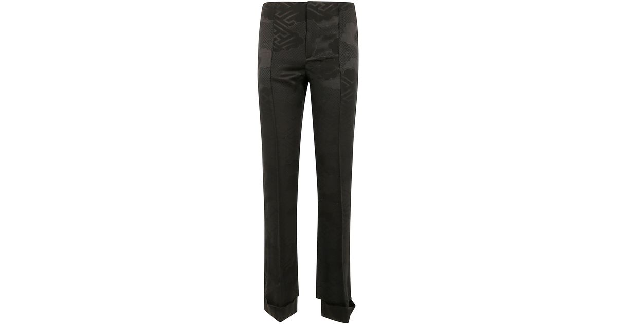パンツ IBRIGU KIMONO HAORI PRINTED TROUSERS (13IB TKI209 99 BLACK) Ibrigu Kimono Haori Printed Trousers in Black | Lyst