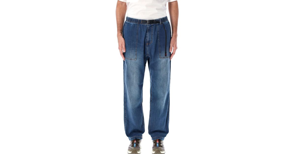 Gramicci Stretch Denim Loose Tapered Ridge Pant in Blue for Men | Lyst