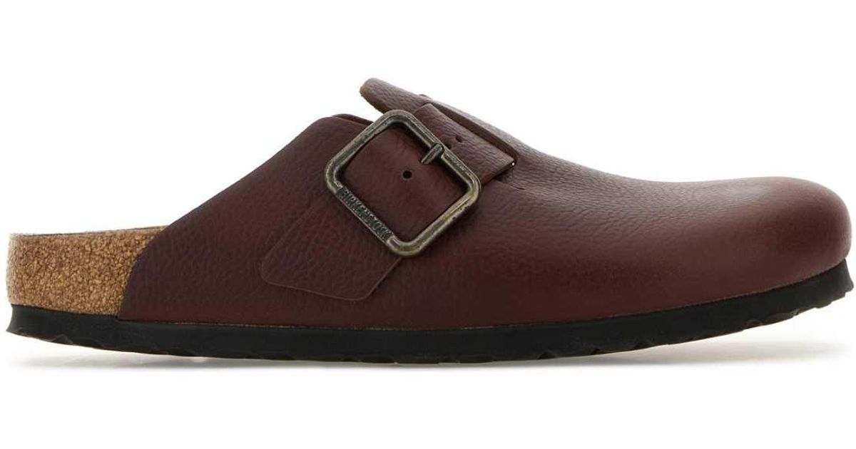 Birkenstock Boston Wb Vintage Wood Roast, Natural Leather in Brown for ...