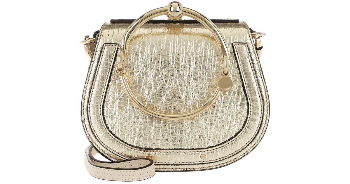 gold chloe bag