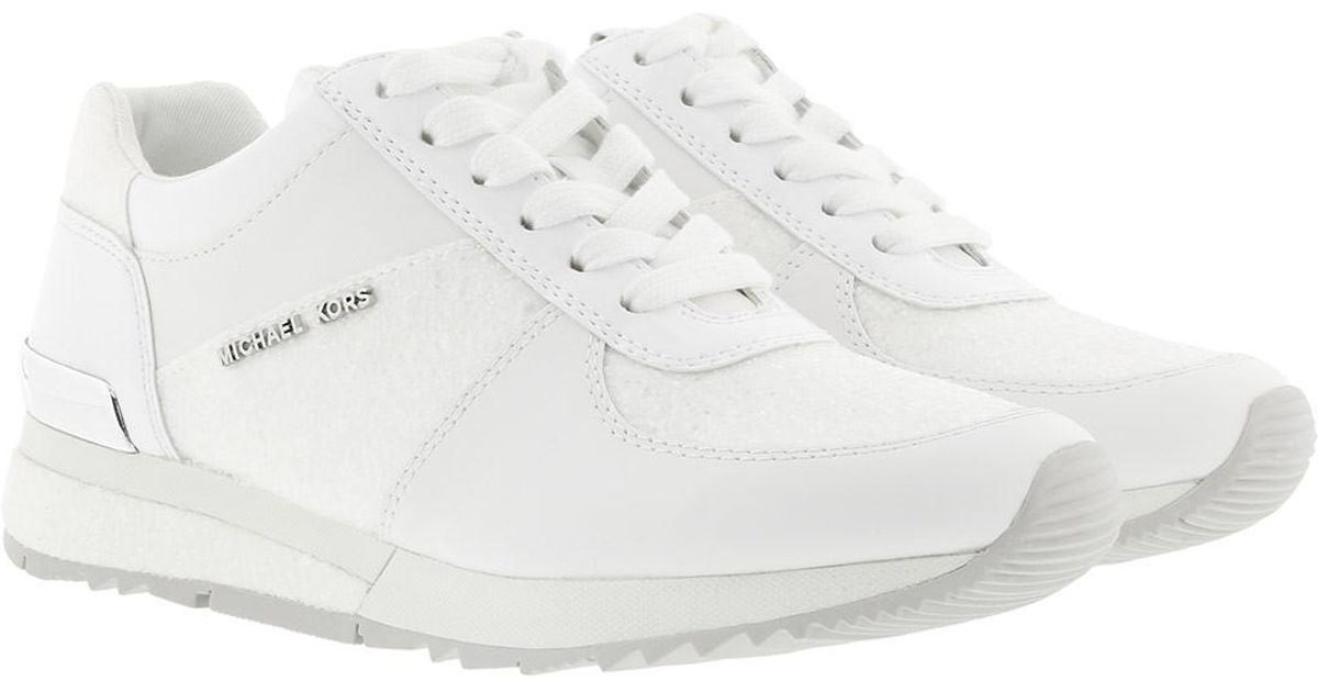 michael kors allie trainer optic white