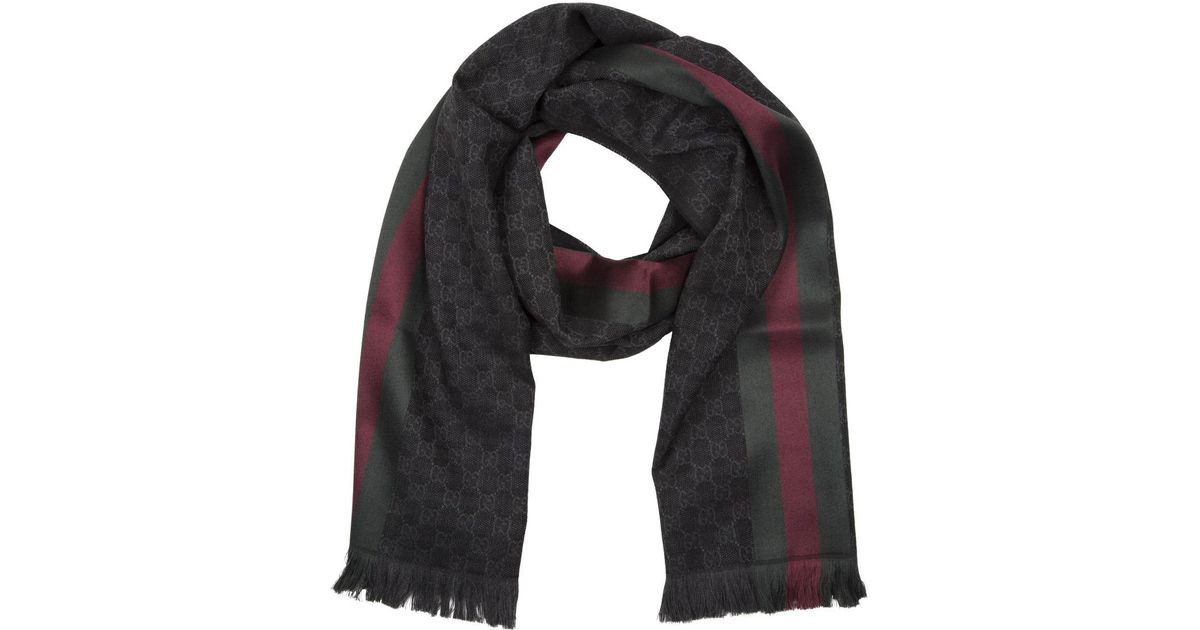 gucci anthracite scarf