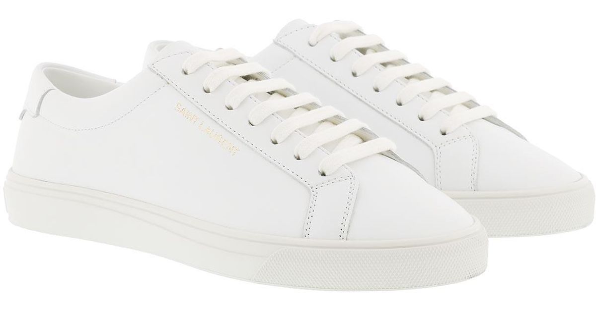 saint laurent andy perforated leather sneakers