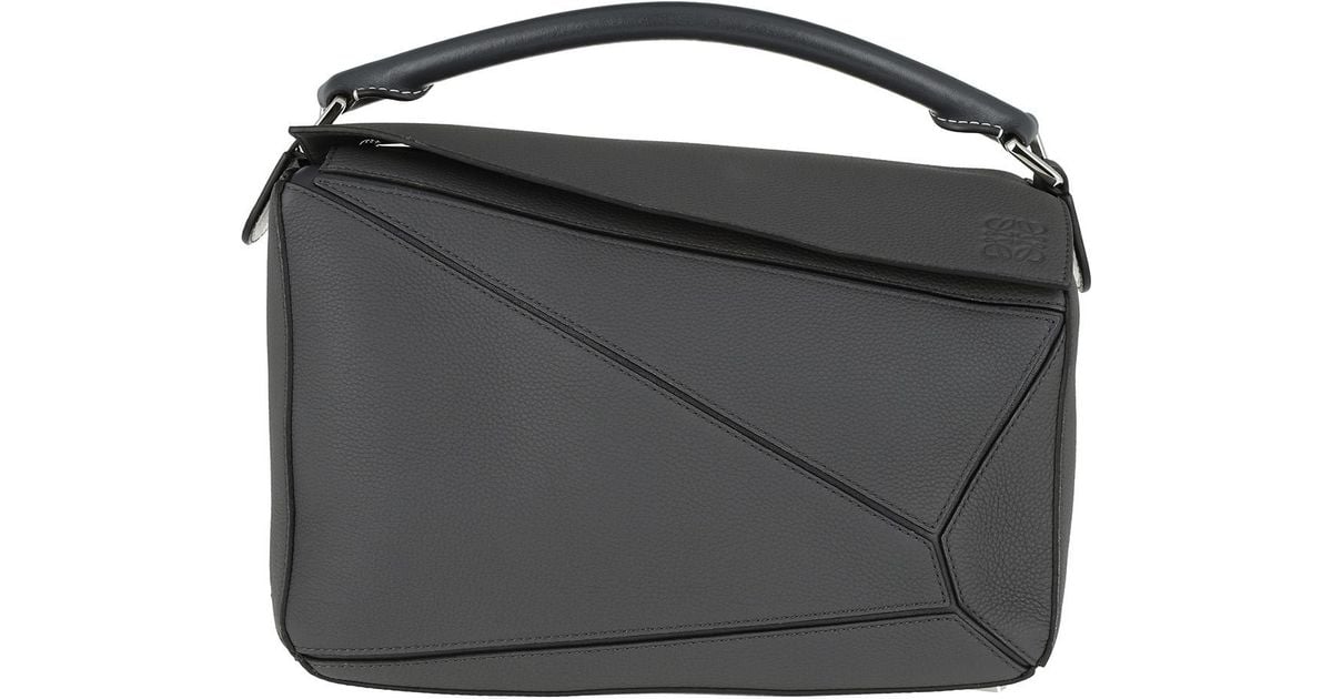 Loewe Leather Puzzle Bag Anthracite - Lyst