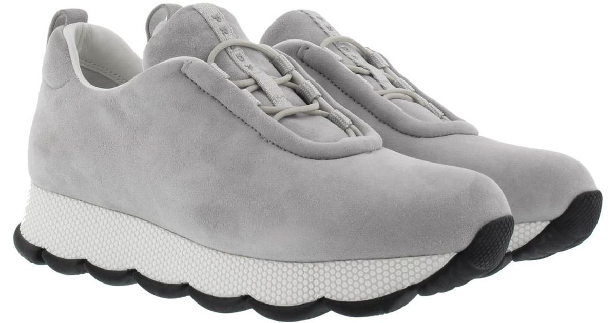 Prada Leather Calzature Donna Sneaker Nube in Grey - Lyst