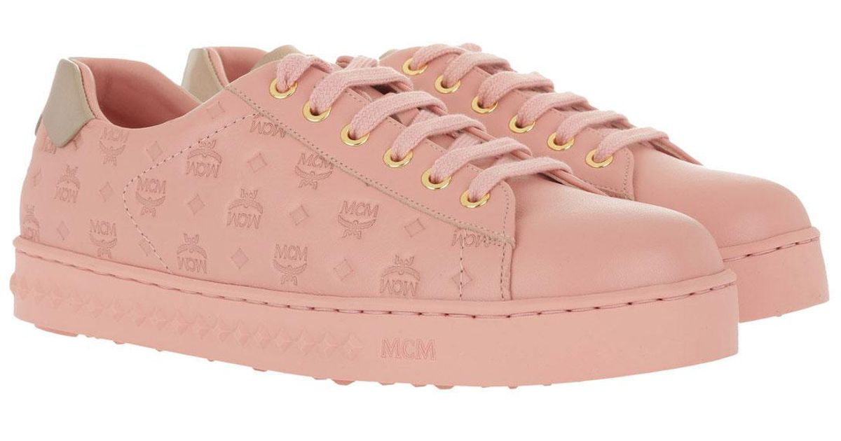 pink mcm sneakers