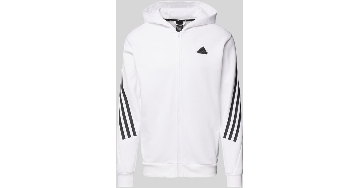 adidas Sweatjacke mit Label Detail und ReiBverschluss in WeiB fur Herren Lyst DE