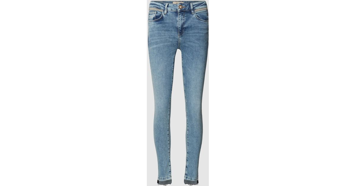 Mos Mosh Skinny Fit Jeans In 5-pocketmodel, Model 'alli Ida' in het ...