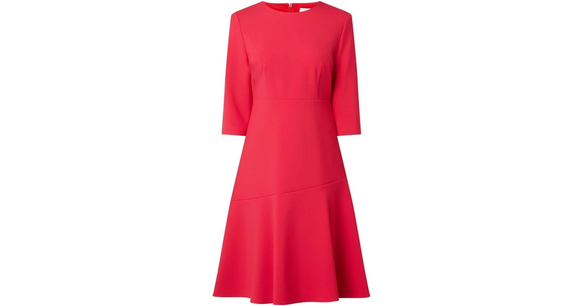 BOSS by HUGO BOSS Kleid mit 3/4-Arm Modell 'Dasty' in Pink | Lyst DE
