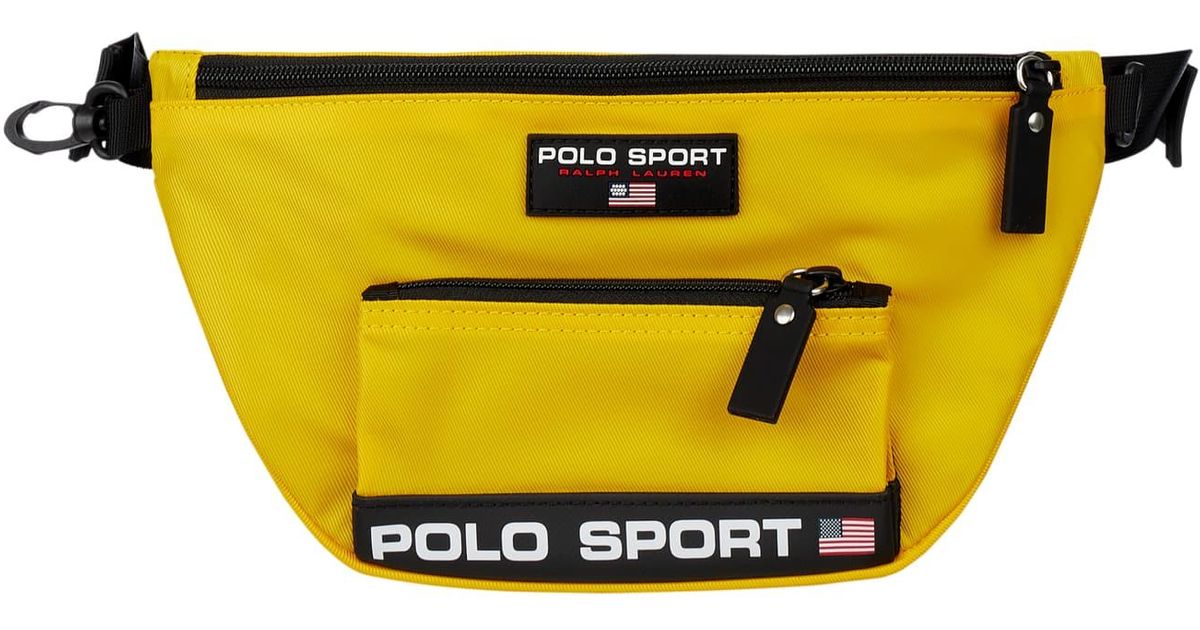 Polo Ralph Lauren Bauchtasche mit Logo-Details in Gelb für Herren - Lyst