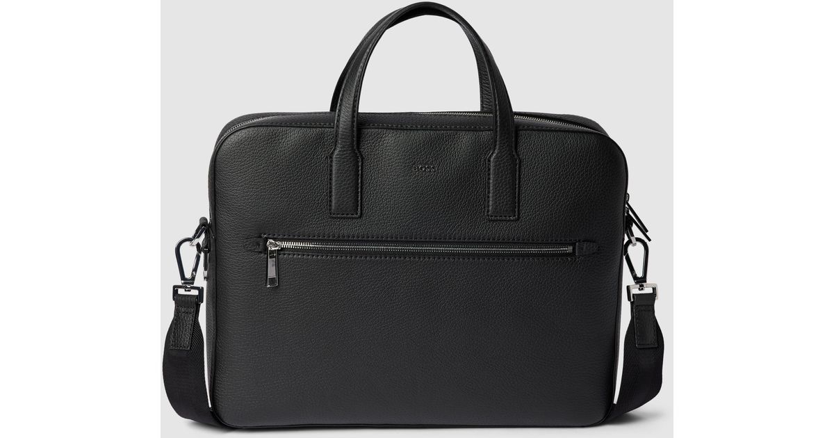 BOSS by HUGO BOSS Laptoptasche mit LabelDetail Modell 'Crosstown' in