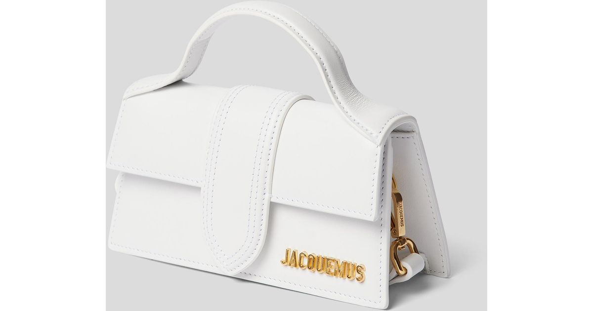 Jacquemus Micro Bag mit LabelApplikation in Weiß Lyst DE