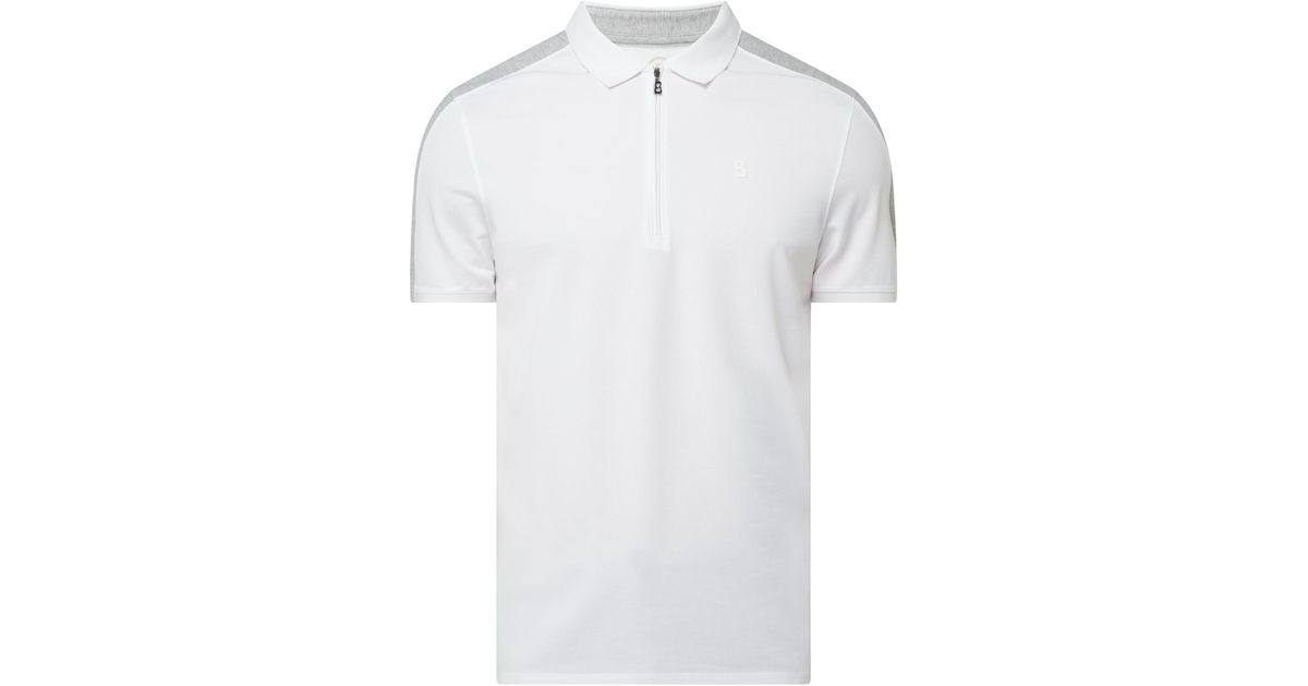 Bogner Synthetik Poloshirt mit Reißverschluss in Weiß für Herren | Lyst DE