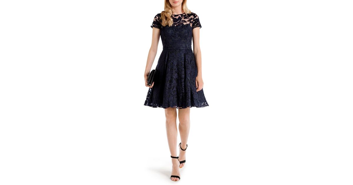 ted baker navy floral dress