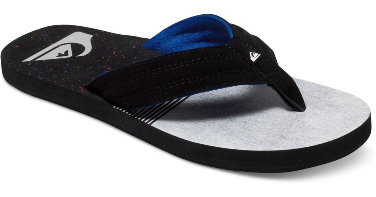 quicksilver flip flops mens