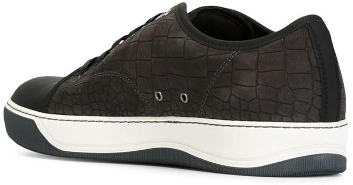 lanvin crocodile sneaker