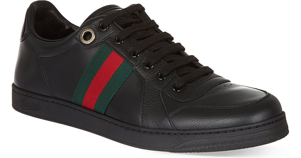 Gucci Leather Coda Webbing Low Trainers 