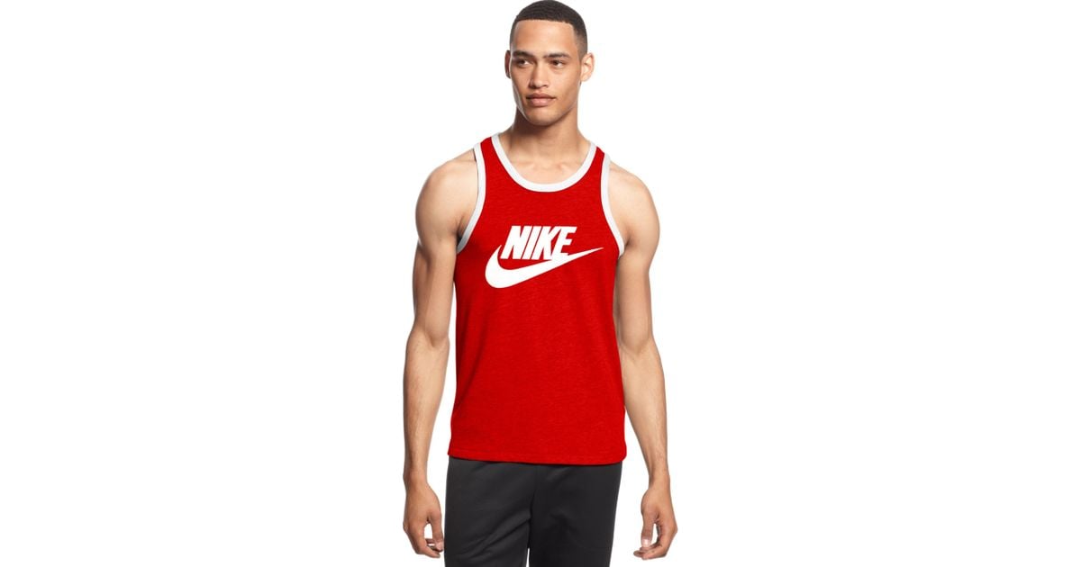 Nike Ace Tank in Red for Men | Lyst