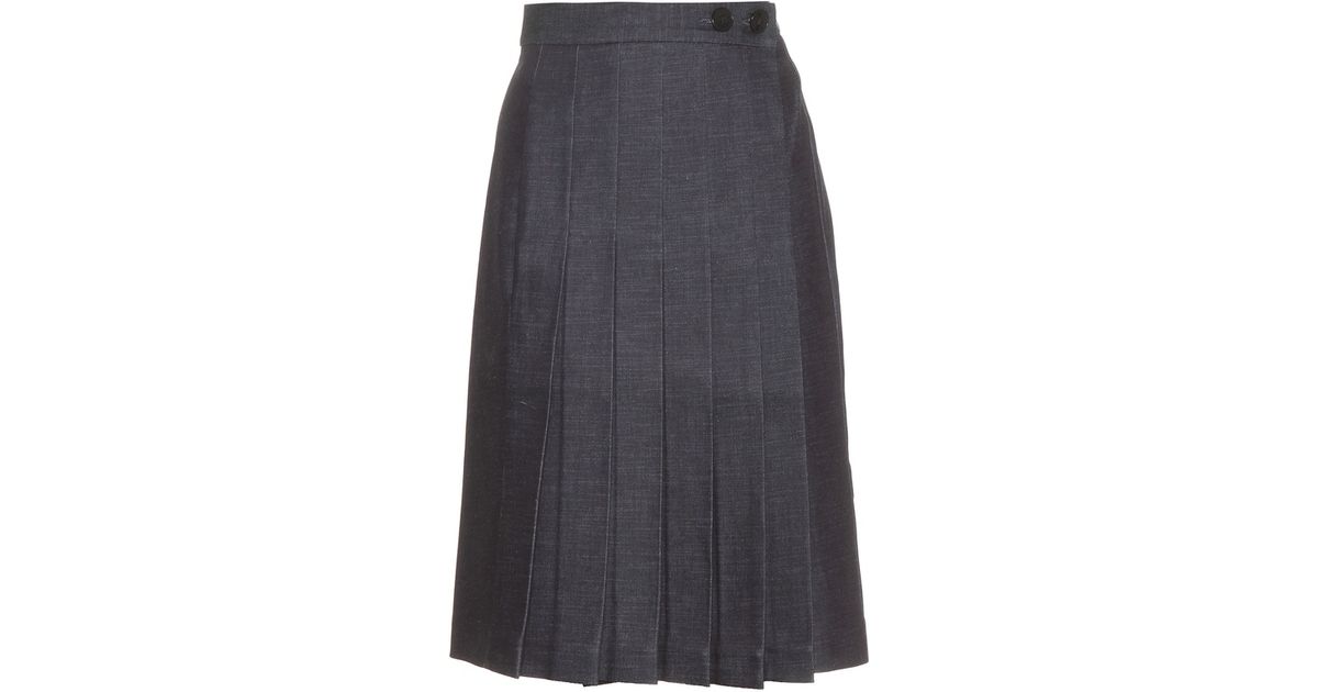 victoria beckham denim skirt