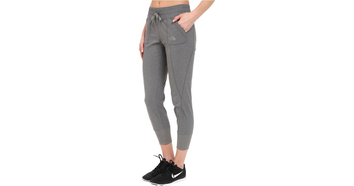 gray north face joggers