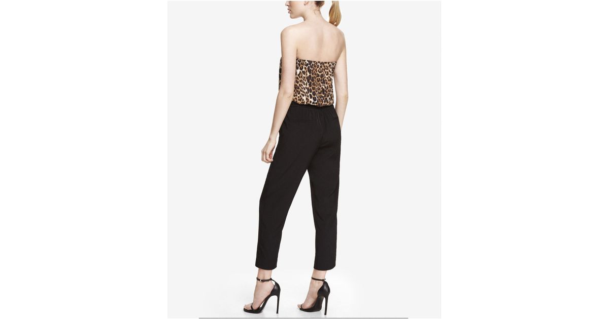 express leopard jumpsuit
