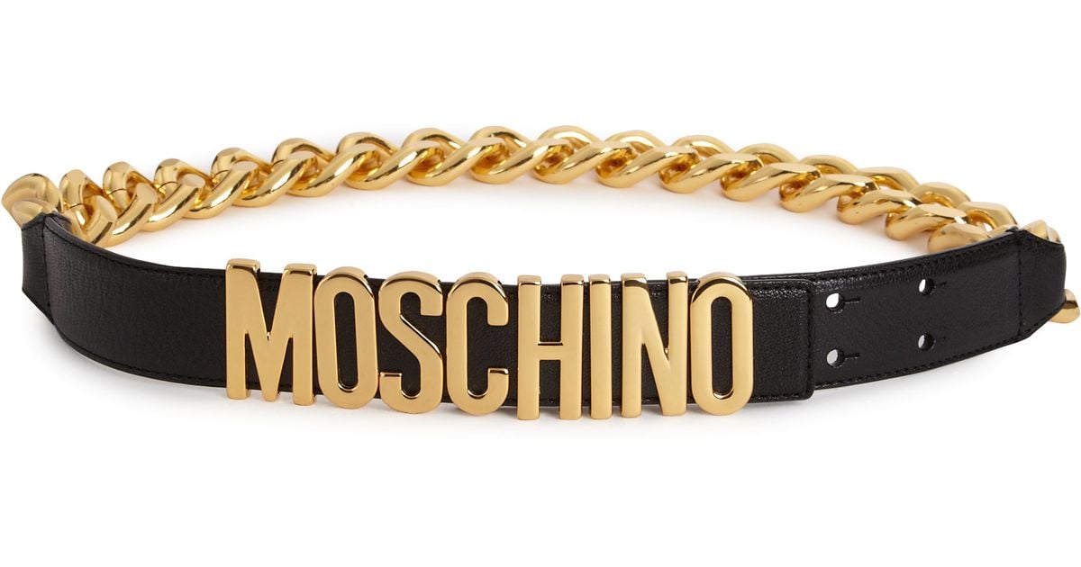 moschino belt chain