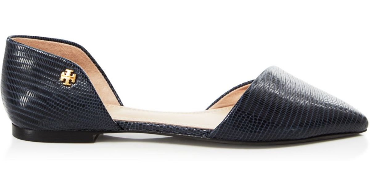 tory burch pointed flat