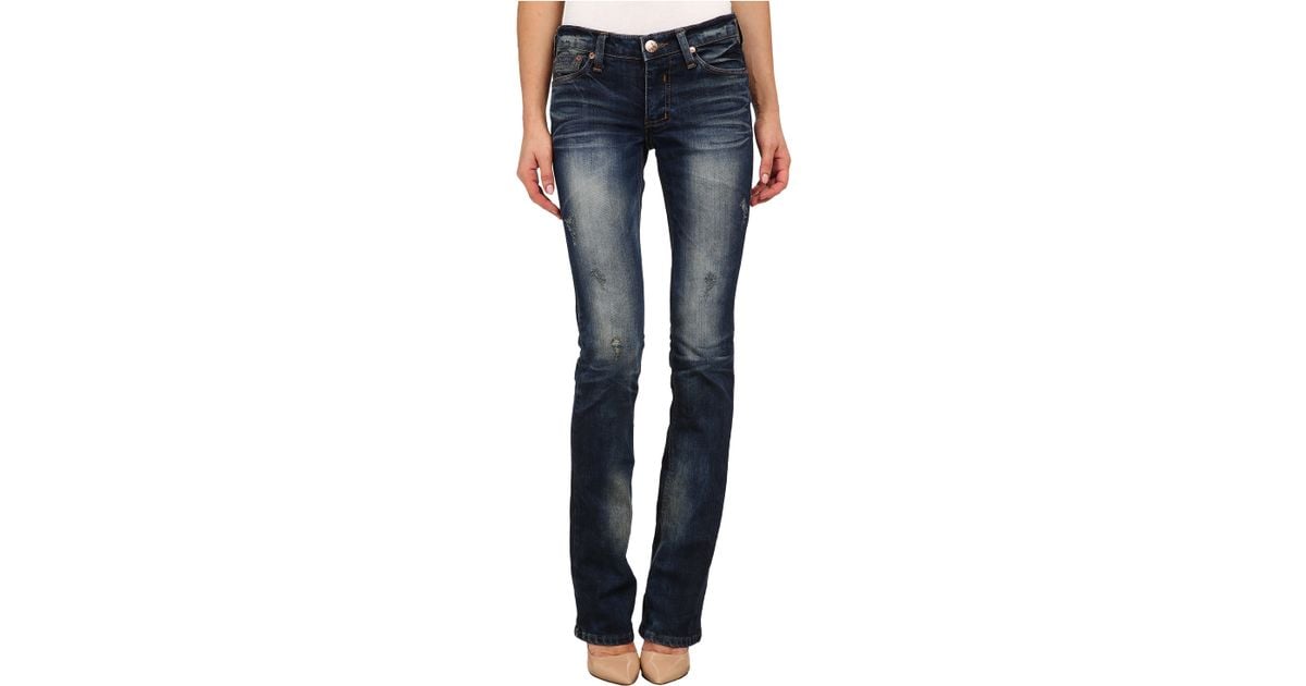 Mid Rise Bootcut Queen Women's Jeans in Worn Blue – Buffalo Jeans - US