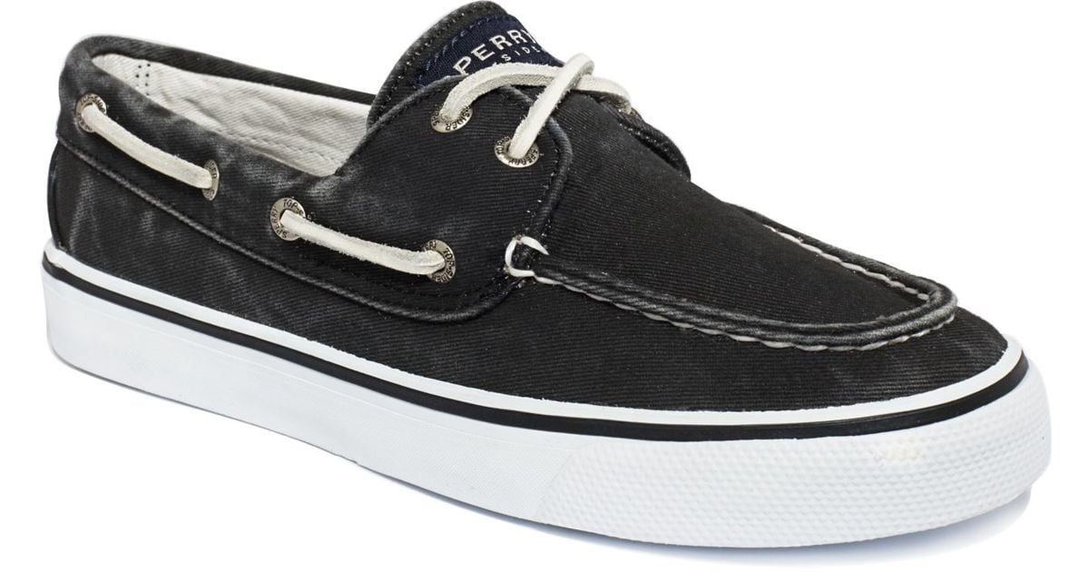 sperry top sider black shoes