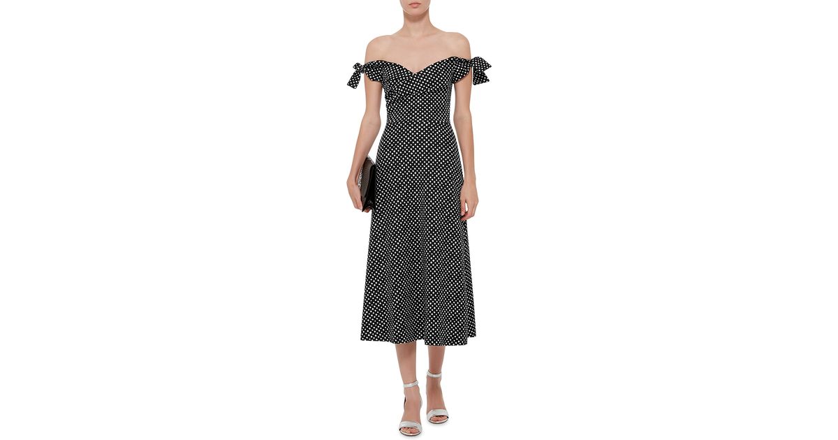 saloni polka dot dress