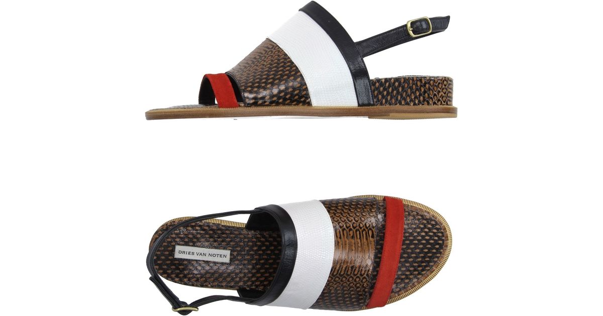 dries van noten flat sandals