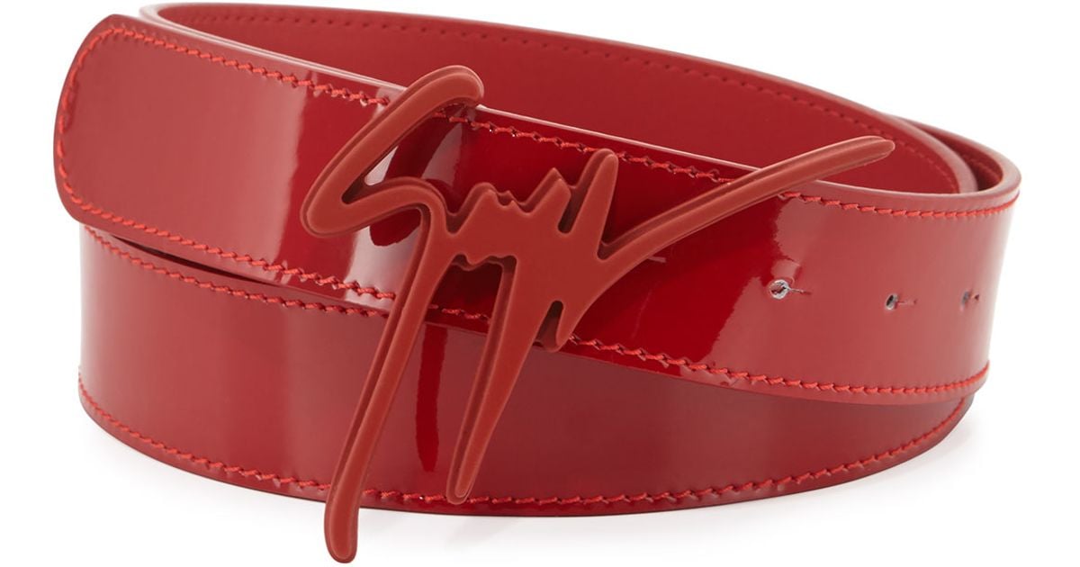 red giuseppe belt