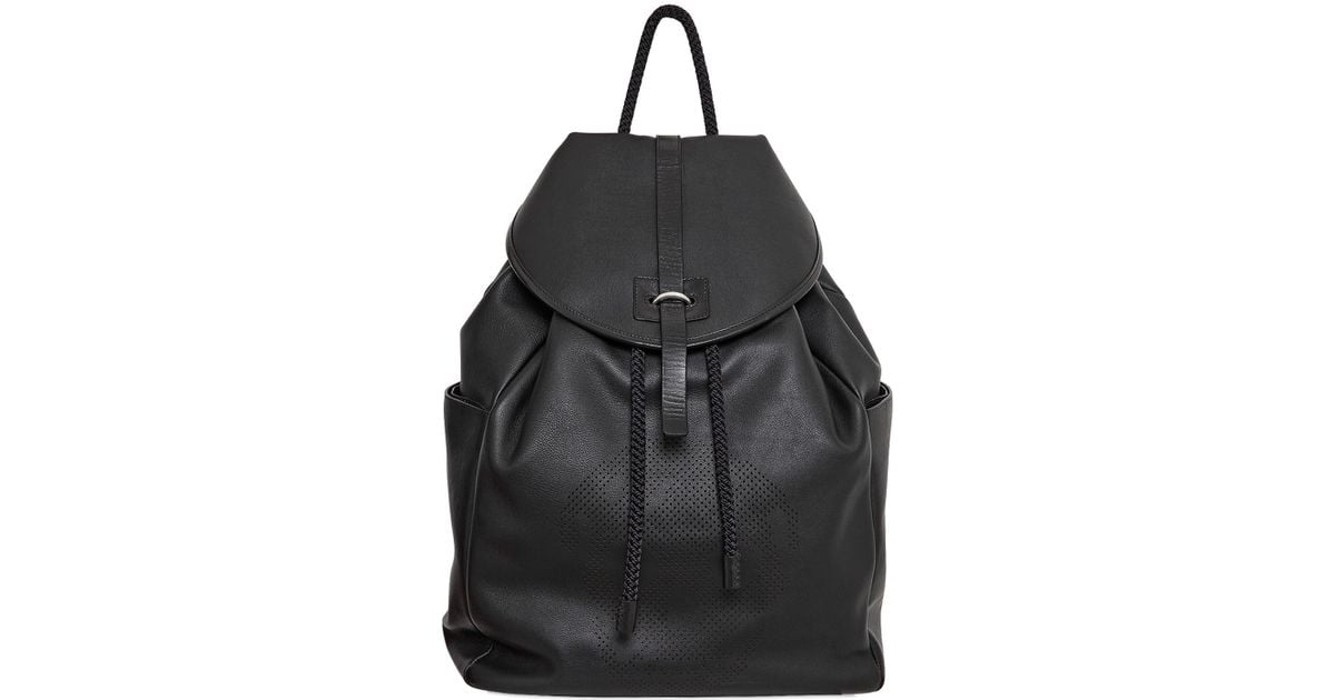 soft leather black backpack