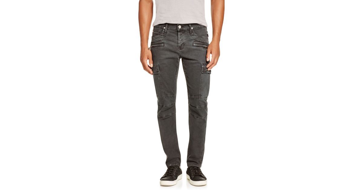 green army skinny men/'s cargo biker pants s 30 Hudson greyson jean