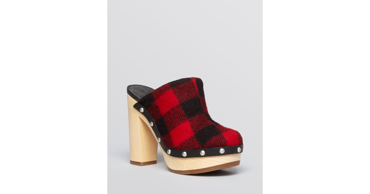 high heel clogs mules