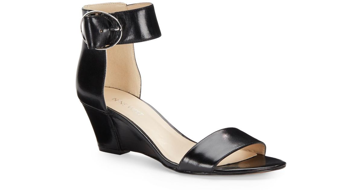 nine west ankle strap wedge