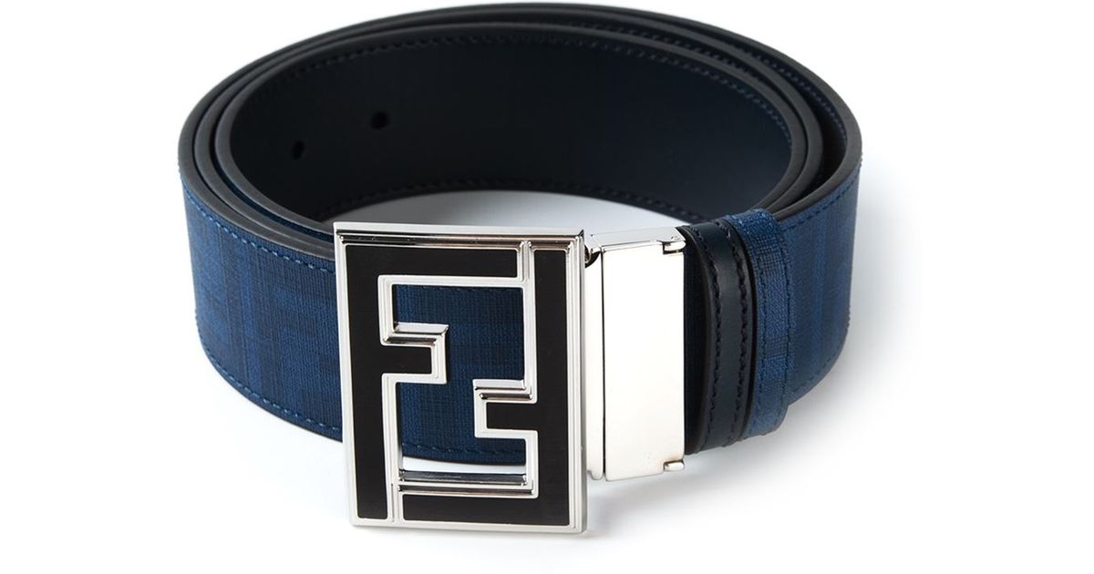 Fendi College Belt in Blue for Men - Lyst