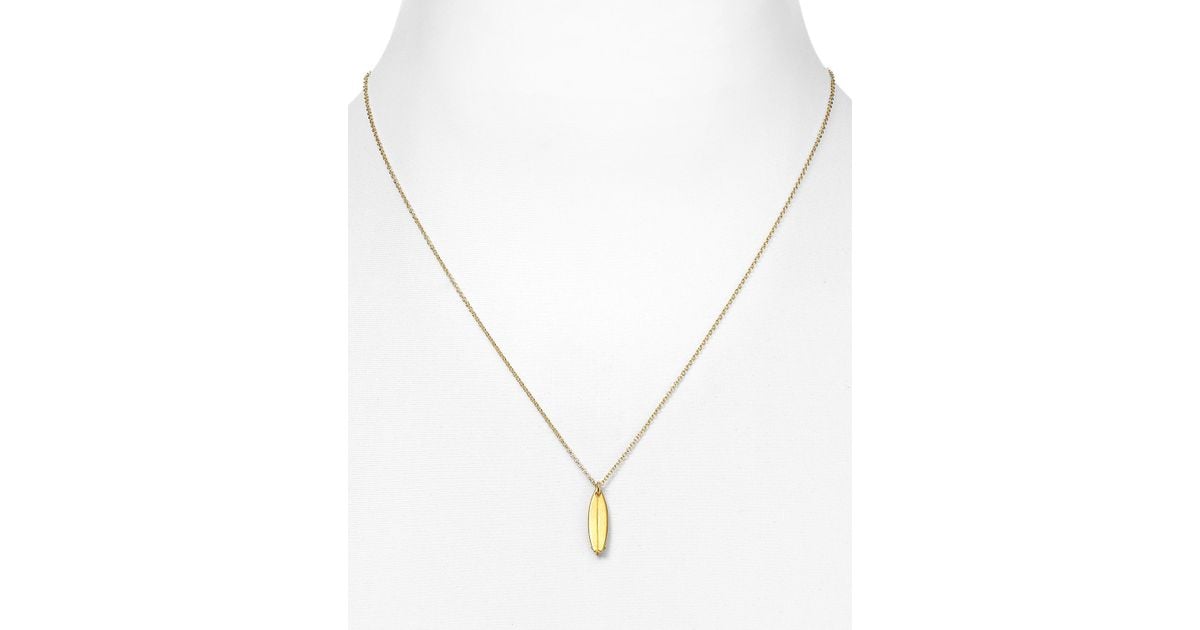 Dogeared Surf S Up Necklace 18 In Gold Metallic Lyst Dogeared Surf S Up Necklace 18 In