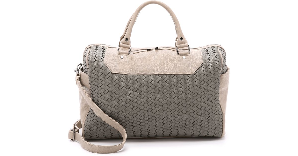 Deux Lux Gray Lexington Weekender Bag Grey